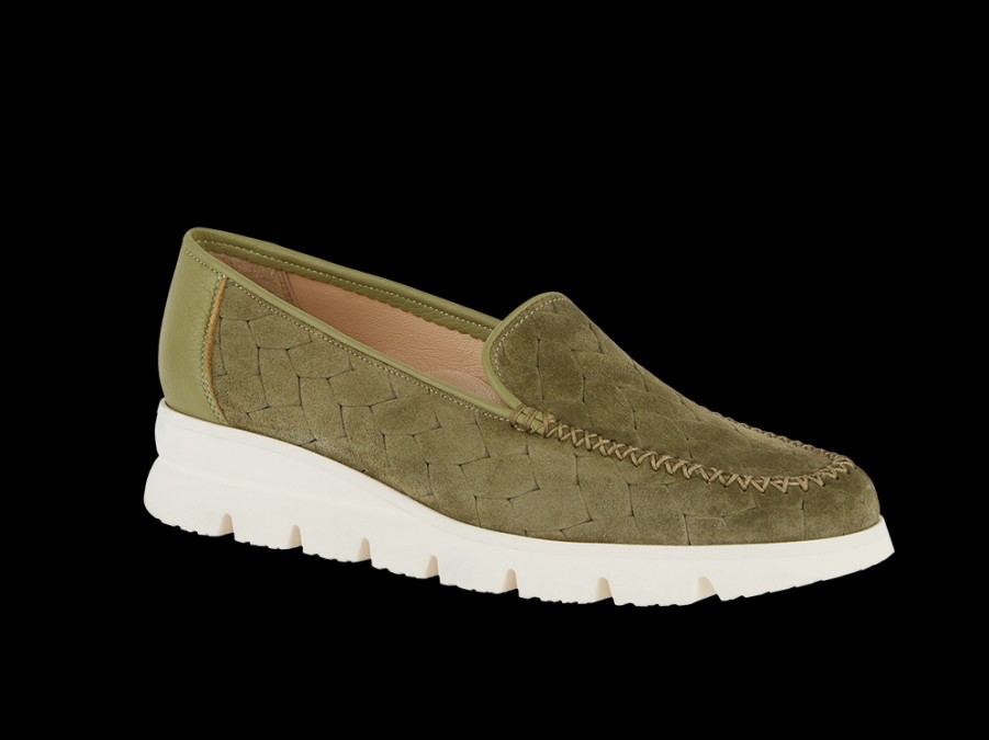 Wholesale Mocassino Sportivo In Verde Con Onde