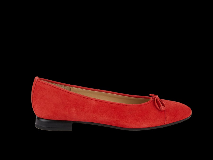 New Ballerina In Camoscio Rosso