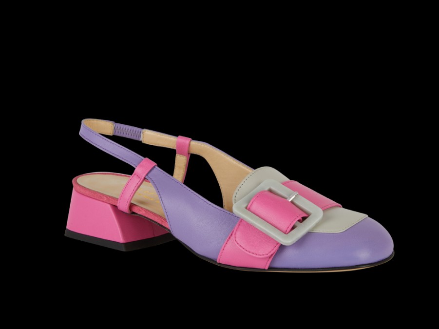 Clearance Slingback Con Fibbia