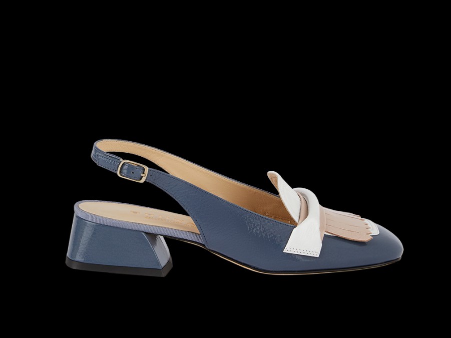 Online Slingback Con Frange