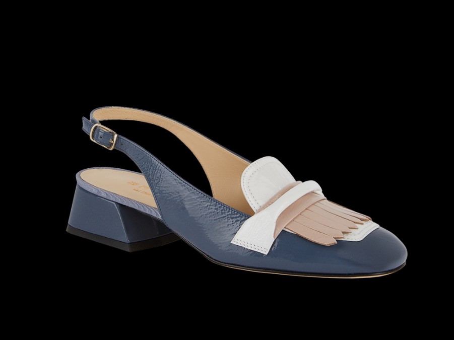 Online Slingback Con Frange